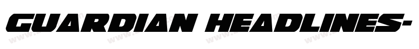 Guardian headlines字体转换
